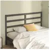 vidaXL Tête de lit Gris 146x4x100 cm Bois massif de pin