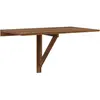 vidaXL Table murale pliable Chêne marron 100x60x56cm Bois d'ingénierie