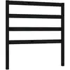 vidaXL Tête de lit Noir 106x4x100 cm Bois massif de pin