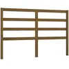 vidaXL Tête de lit Marron miel 126x4x100 cm Bois massif de pin