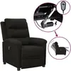 vidaXL Vidaxl Fauteuil Inclinable Électrique Noir Tissu
