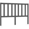 vidaXL Tête de lit Gris 166x4x100 cm Bois massif de pin