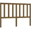 vidaXL Tête de lit Marron miel 141x4x100 cm Bois massif de pin
