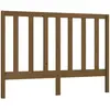 vidaXL Tête de lit Marron miel 126x4x100 cm Bois massif de pin