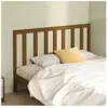 vidaXL Tête de lit Marron miel 126x4x100 cm Bois massif de pin