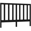 vidaXL Tête de lit Noir 166x4x100 cm Bois massif de pin
