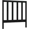 vidaXL Tête de lit Noir 96x4x100 cm Bois massif de pin