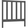 vidaXL Tête de lit Gris 81x4x100 cm Bois massif de pin