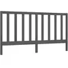 vidaXL Tête de lit Gris 206x4x100 cm Bois massif de pin