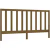 vidaXL Tête de lit Marron miel 206x4x100 cm Bois massif de pin