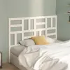 vidaXL Tête de lit Blanc 126x4x104 cm Bois massif de pin