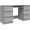 vidaXL Bureau Sonoma gris 140x50x77 cm Bois d'ingénierie