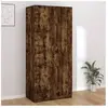 vidaXL Garde-robe Chêne fumé 90x52x200 cm Bois d'ingénierie