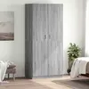 vidaXL Garde-robe Sonoma gris 90x52x200 cm Bois d'ingénierie