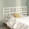 vidaXL Tête de lit Blanc 186x4x104 cm Bois massif de pin