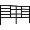 vidaXL Tête de lit Noir 206x4x104 cm Bois massif de pin