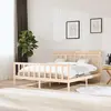 vidaXL Cadre de lit sans matelas bois massif