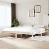 vidaXL Lit en bois massif blanc 180x200 cm
