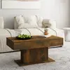 vidaXL Table basse Chêne fumé 96x50x45 cm Bois d'ingénierie