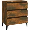 vidaXL Buffet Chêne fumé 60x35x69 cm Bois d'ingénierie