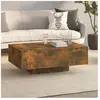 vidaXL Table basse Chêne fumé 85x55x31 cm Bois d'ingénierie
