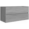 vidaXL Wastafelkast 90x38,5x45 cm bewerkt hout grijs sonoma eikenkleur815655