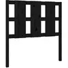 vidaXL Tête de lit Noir 105,5x4x100 cm Bois massif de pin