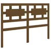 vidaXL Tête de lit Marron miel 125,5x4x100 cm Bois massif de pin