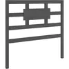 vidaXL Tête de lit Gris 105,5x4x100 cm Bois massif de pin