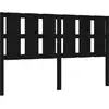 vidaXL Tête de lit Noir 155,5x4x100 cm Bois massif de pin