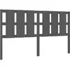 vidaXL Tête de lit Gris 165,5x4x100 cm Bois massif de pin