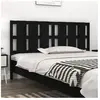 vidaXL Tête de lit Noir 165,5x4x100 cm Bois massif de pin