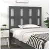 vidaXL Tête de lit Gris 95,5x4x100 cm Bois massif de pin