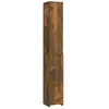 vidaXL Armoire de bain chêne fumé 25x26,5x170 cm bois d'ingénierie