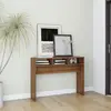 VIDAXL Table console Chêne marron 105x30x80 cm Bois d'ingénierie