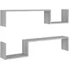 vidaXL Étagères murales 2pcs Sonoma gris 100x15x20cm Bois d’ingénierie