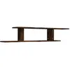 vidaXL Étagère TV murale Chêne fumé 125x18x23 cm Bois d'ingénierie