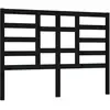 vidaXL Tête de lit Noir 156x4x104 cm Bois massif de pin