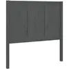 vidaXL Tête de lit Gris 80,5x4x100 cm Bois massif de pin
