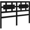 vidaXL Tête de lit Noir 185,5x4x100 cm Bois massif de pin