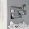 vidaXL Étagère murale Sonoma gris 104x20x58,5 cm Bois ingénierie