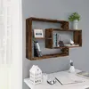 vidaXL Étagère murale chêne fumé 104x20x58,5 cm bois d'ingénierie