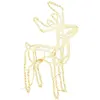 vidaXL Renne de Noël Blanc chaud 76x42x87 cm