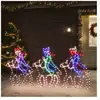 Vidaxl - Figurine de Noël de trois mages avec 504 led 70x50 cm n/a