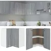 VIDAXL Hanghoekkast 57x57x60 cm bewerkt hout grijs sonoma eikenkleurig815598