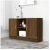 vidaXL Buffet Chêne marron 120x30,5x70 cm Bois d'ingénierie