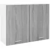 vidaXL Armoire suspendue Sonoma gris 80x31x60 cm Bois d'ingénierie