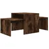 vidaXL Ensemble table basse Chêne fumé 100x48x40 cm Bois d'ingénierie