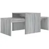 vidaXL Ensemble table basse Sonoma gris 100x48x40 cm Bois d'ingénierie