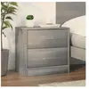 vidaXL Table de chevet Sonoma gris 40x30x40 cm Bois d'ingénierie
